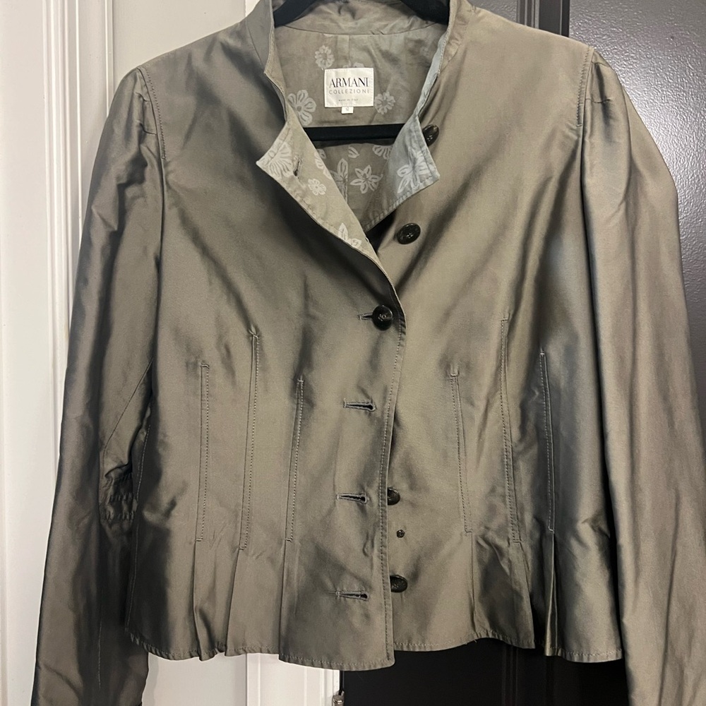 Armani Collezioni Women's Gray Blazer